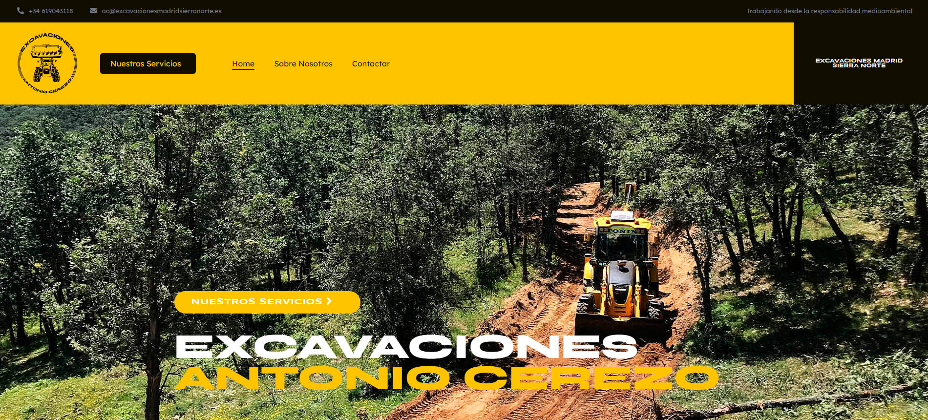 Website: Excavaciones Madrid Sierra Norte