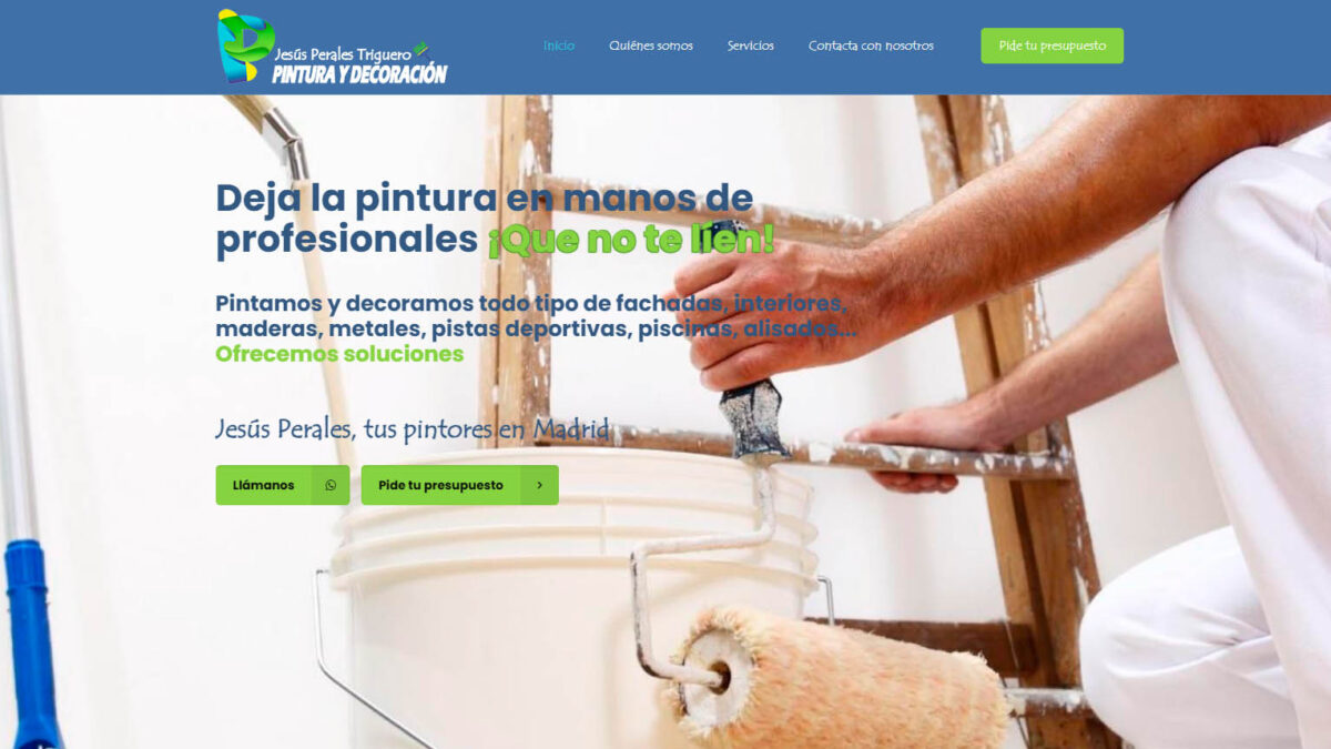 Website: Jesús Perales Pintores y Decoración